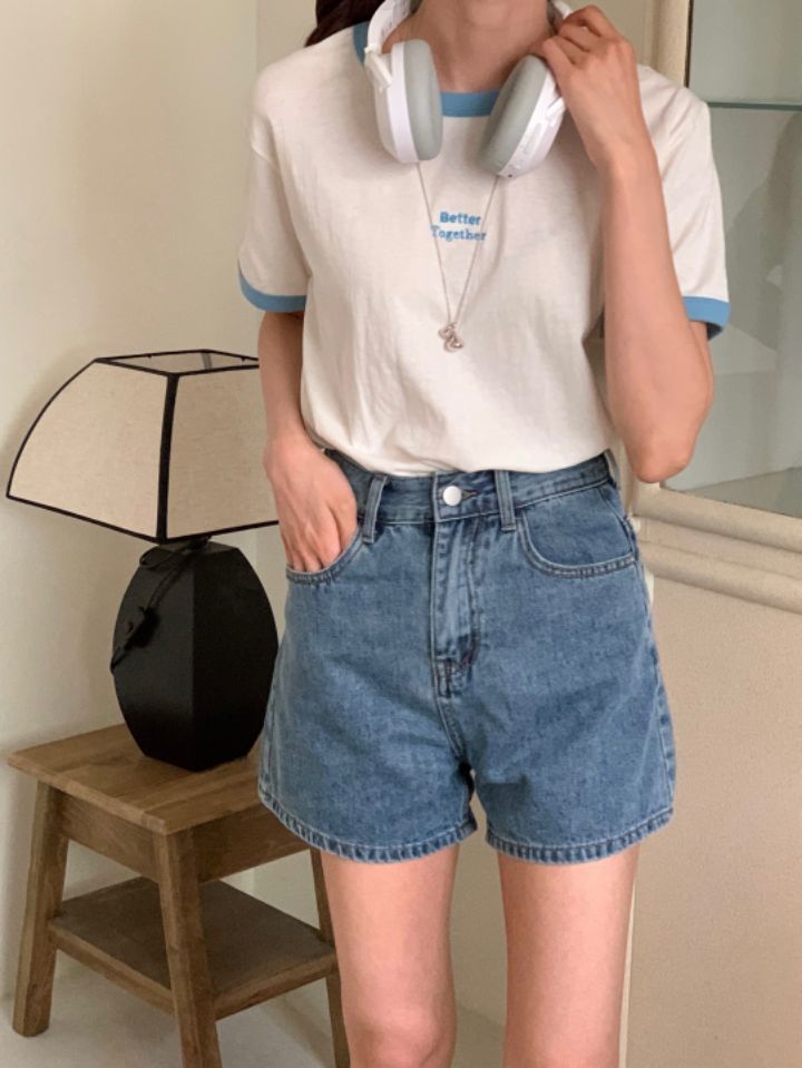 STAY HERE韓國直郵東大門代購女裝新款休閑人氣熱賣時尚T恤LOVE SOME-OTT恤