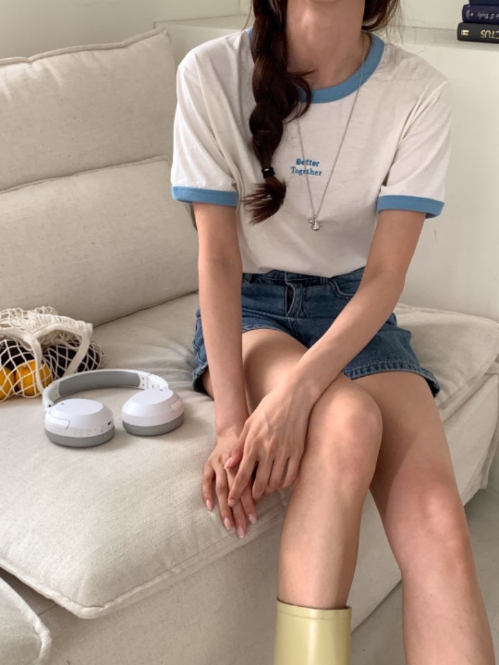 STAY HERE韓國直郵東大門代購女裝新款休閑人氣熱賣時尚T恤LOVE SOME-OTT恤