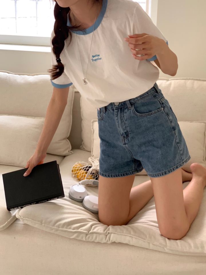 STAY HERE韓國直郵東大門代購女裝新款休閑人氣熱賣時尚T恤LOVE SOME-OTT恤