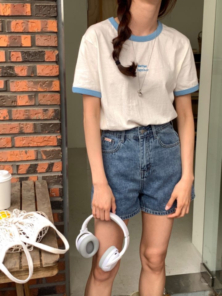 STAY HERE韓國直郵東大門代購女裝新款休閑人氣熱賣時尚T恤LOVE SOME-OTT恤
