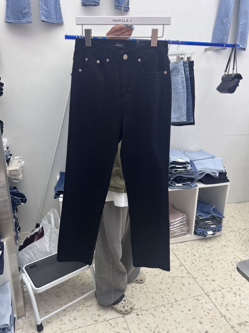 VANILLA J韓國直郵東大門代購女裝新品人氣職業24春夏牛仔褲VANILLA J牛仔褲圖色1
