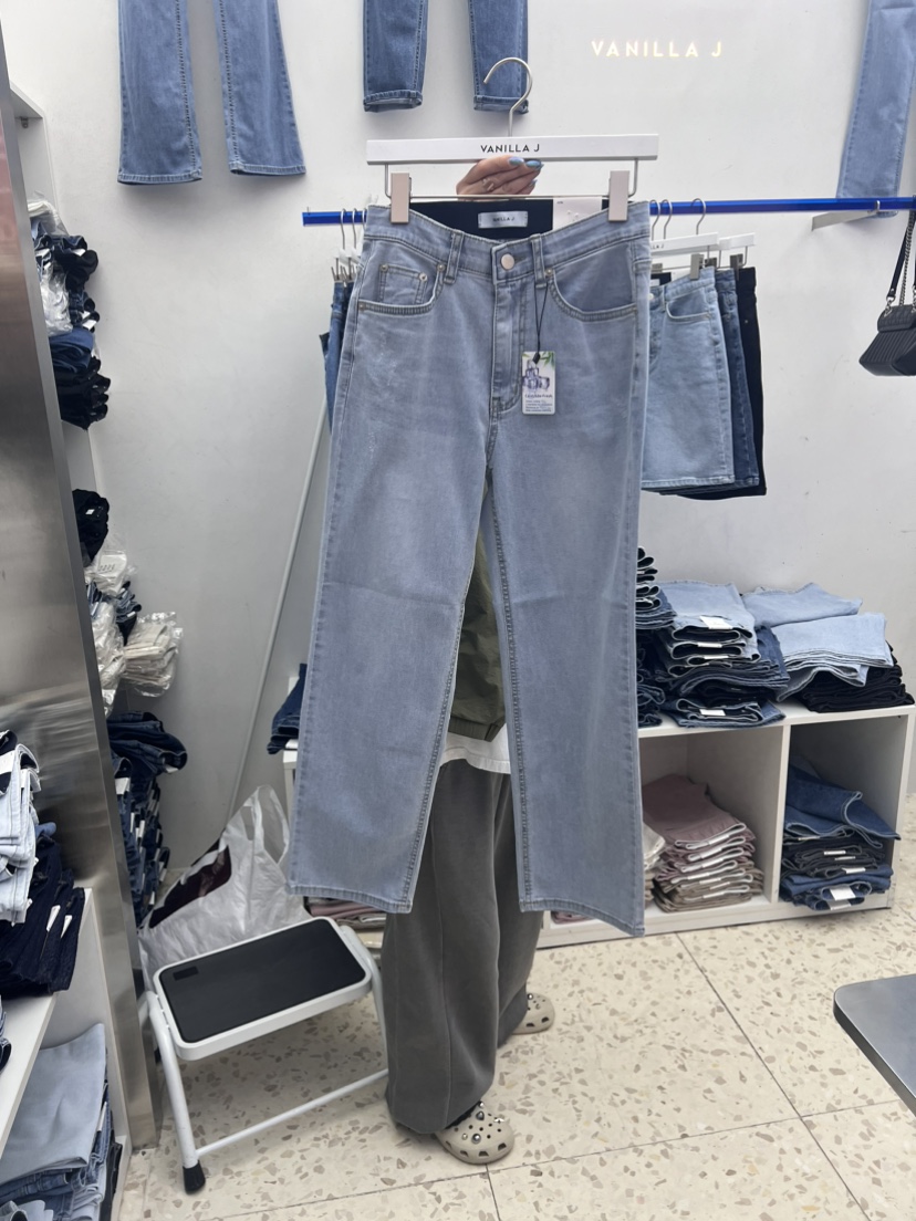 VANILLA J韓國直郵東大門實拍女裝新品熱賣職業時尚牛仔褲VANILLA J牛仔褲圖色1