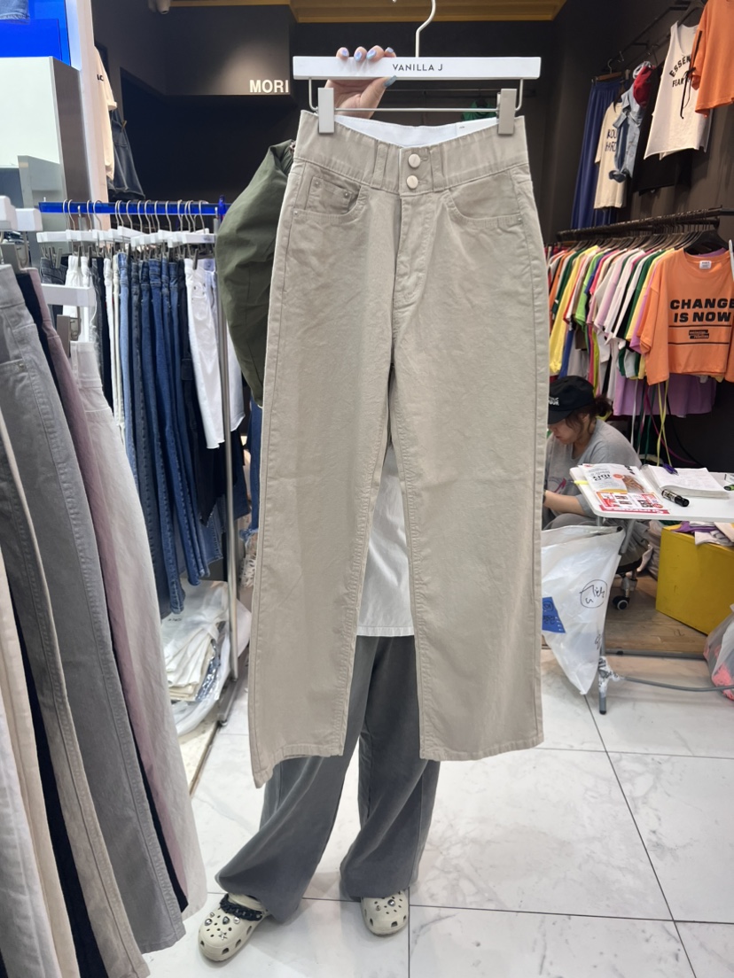 VANILLA J韓國直郵東大門實拍女裝新品24春夏休閑休閑褲VANILLA J休閑褲圖色3