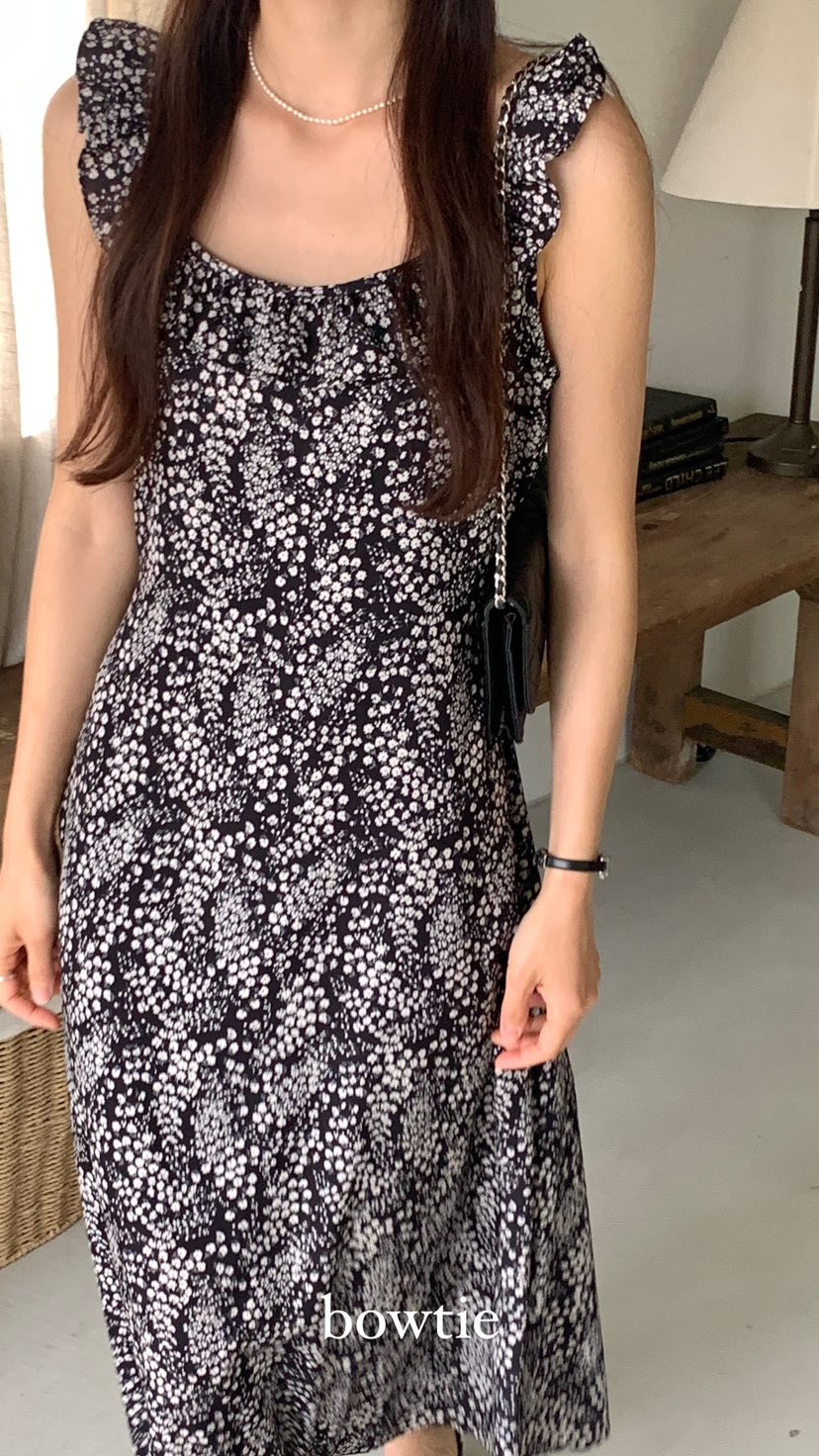 BOWTIE韓國直郵東大門代購女裝新品推薦人氣熱賣24春夏連衣裙GLITTER連衣裙
