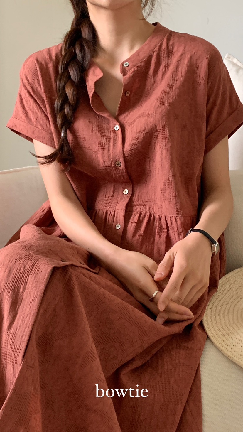 BOWTIE直郵韓國代購女裝新款休閑職業24春夏熱賣推薦連衣裙GLITTER連衣裙