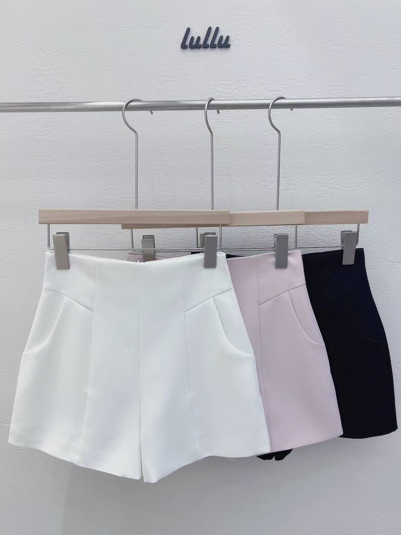 LULULALLA韓國直郵女裝新款真品24春夏熱賣推薦時尚休閑短褲LULULALLA短褲