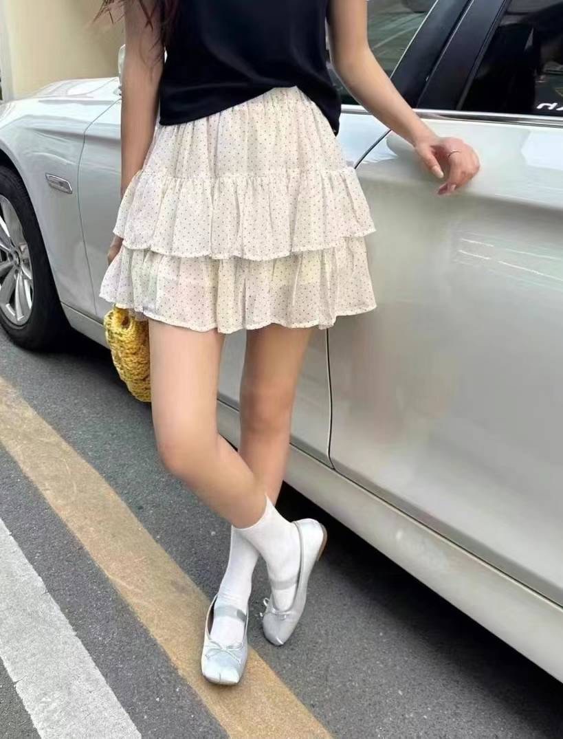 LULULALLA韓國直郵東大門實拍女裝新款人氣休閑熱賣24春夏短裙LULULALLA短裙