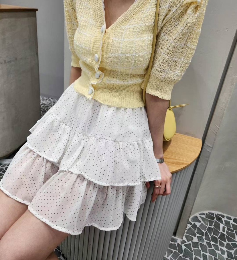 LULULALLA韓國直郵東大門實拍女裝新款人氣休閑熱賣24春夏短裙LULULALLA短裙