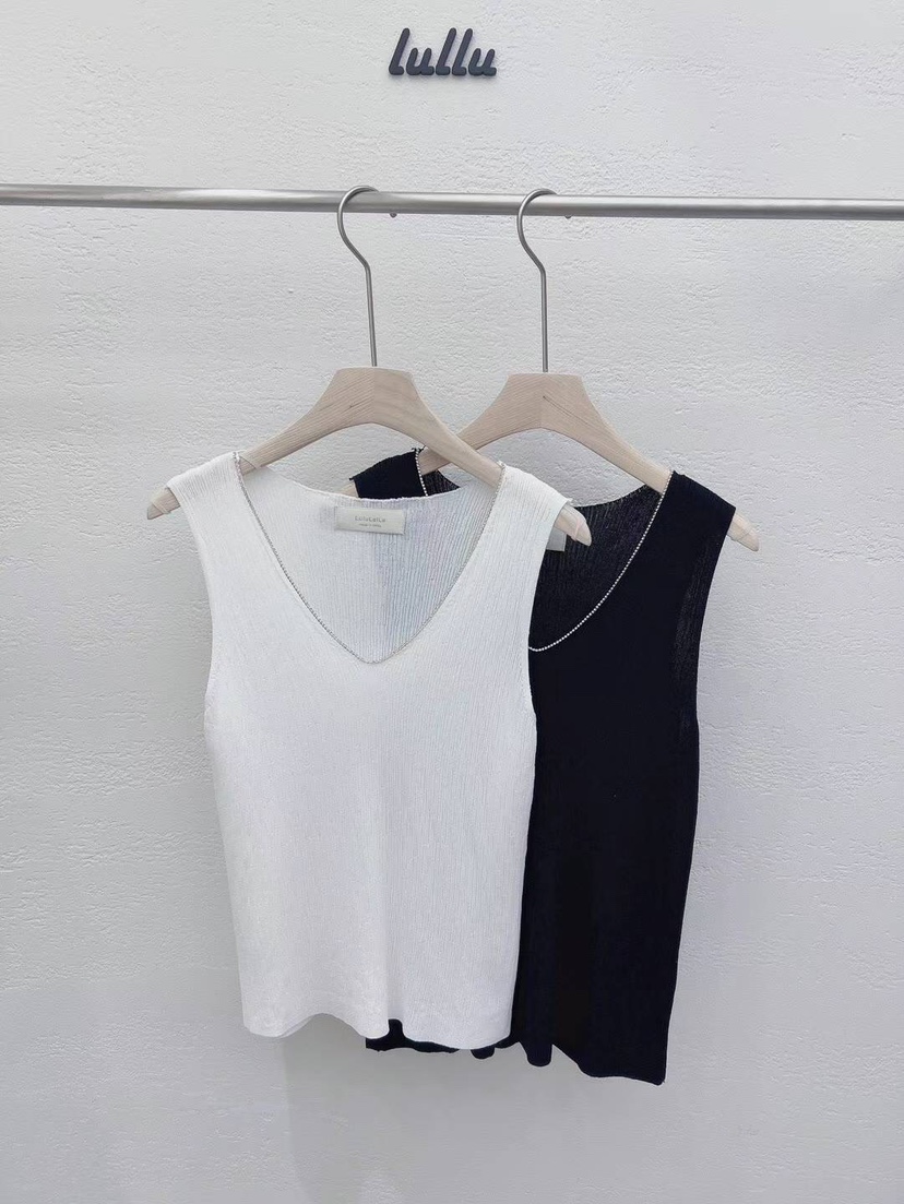 LULULALLA直郵韓國代購女裝新品職業休閑24春夏人氣吊帶背心LULULALLA吊帶/背心