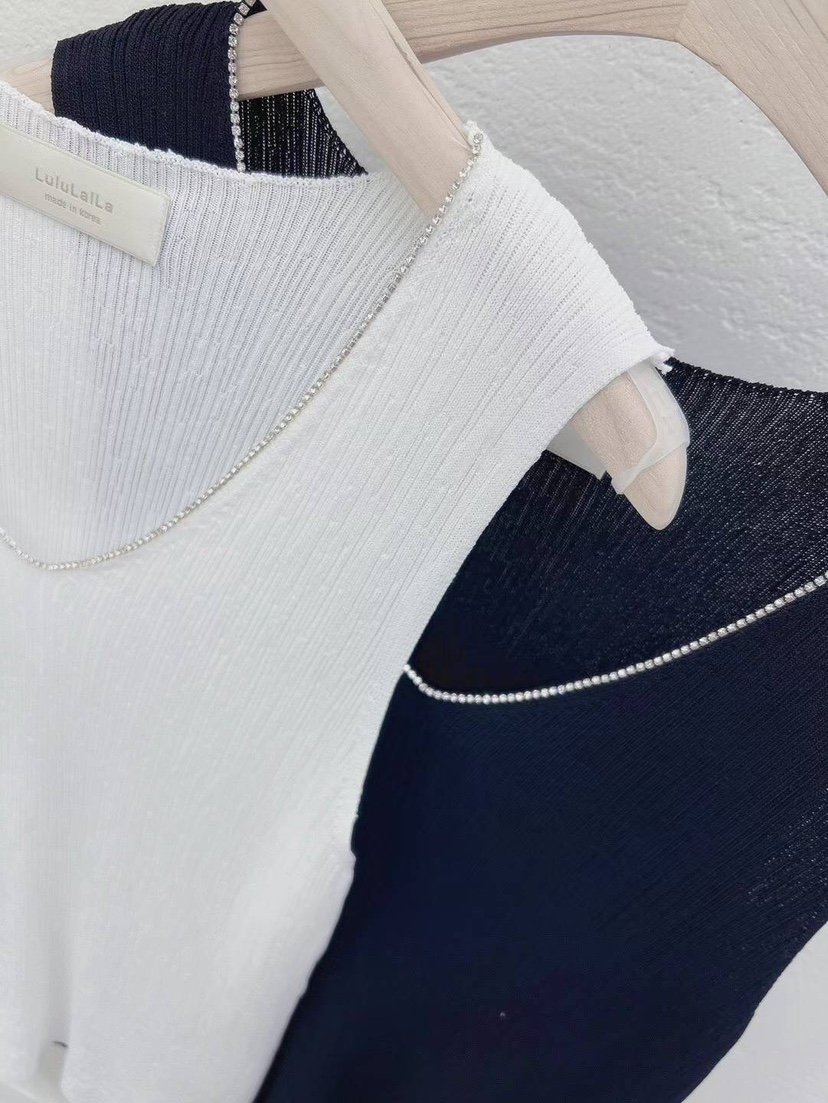 LULULALLA直郵韓國代購女裝新品職業休閑24春夏人氣吊帶背心LULULALLA吊帶/背心