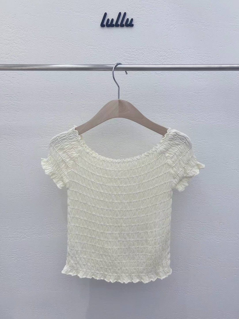 LULULALLA韓國直郵東大門實拍女裝新款熱賣真品休閑推薦T恤LULULALLAT恤圖色1