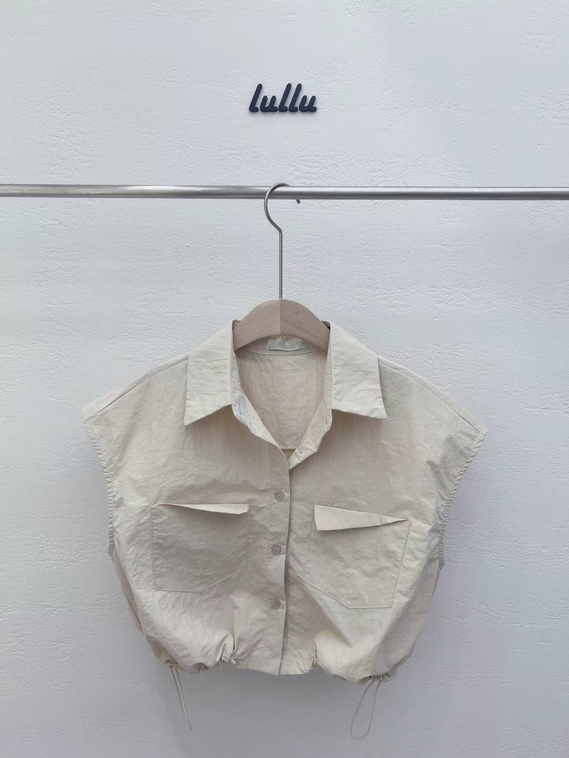 LULULALLA直郵韓國代購女裝新品人氣時尚推薦襯衫蕾絲衫口袋LULULALLA襯衫/蕾絲衫圖色2