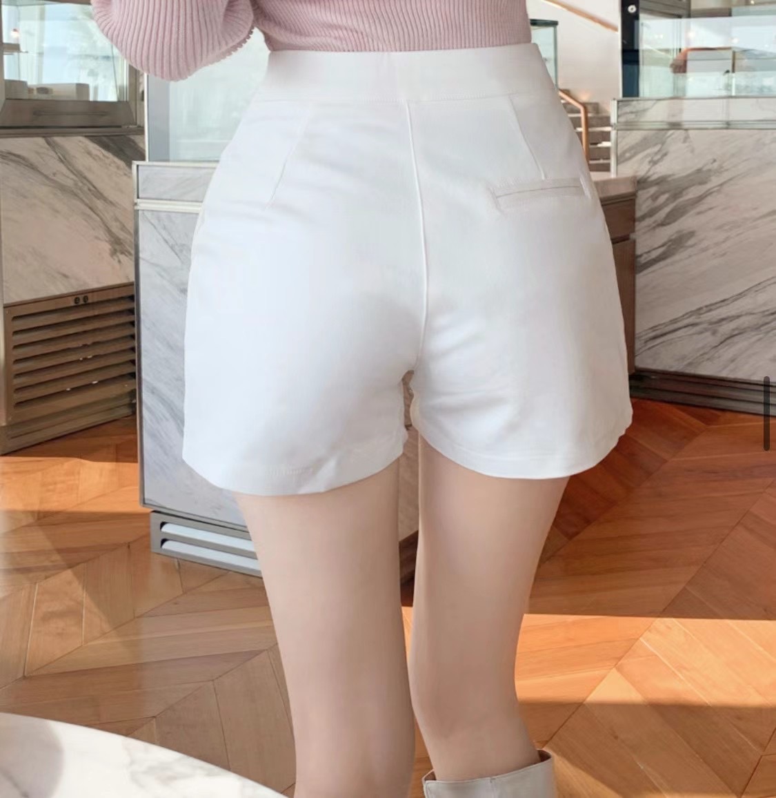 LUVLUV-럽럽-OT韓國直郵東大門實拍女裝新品職業休閑短褲LUVLUV短褲