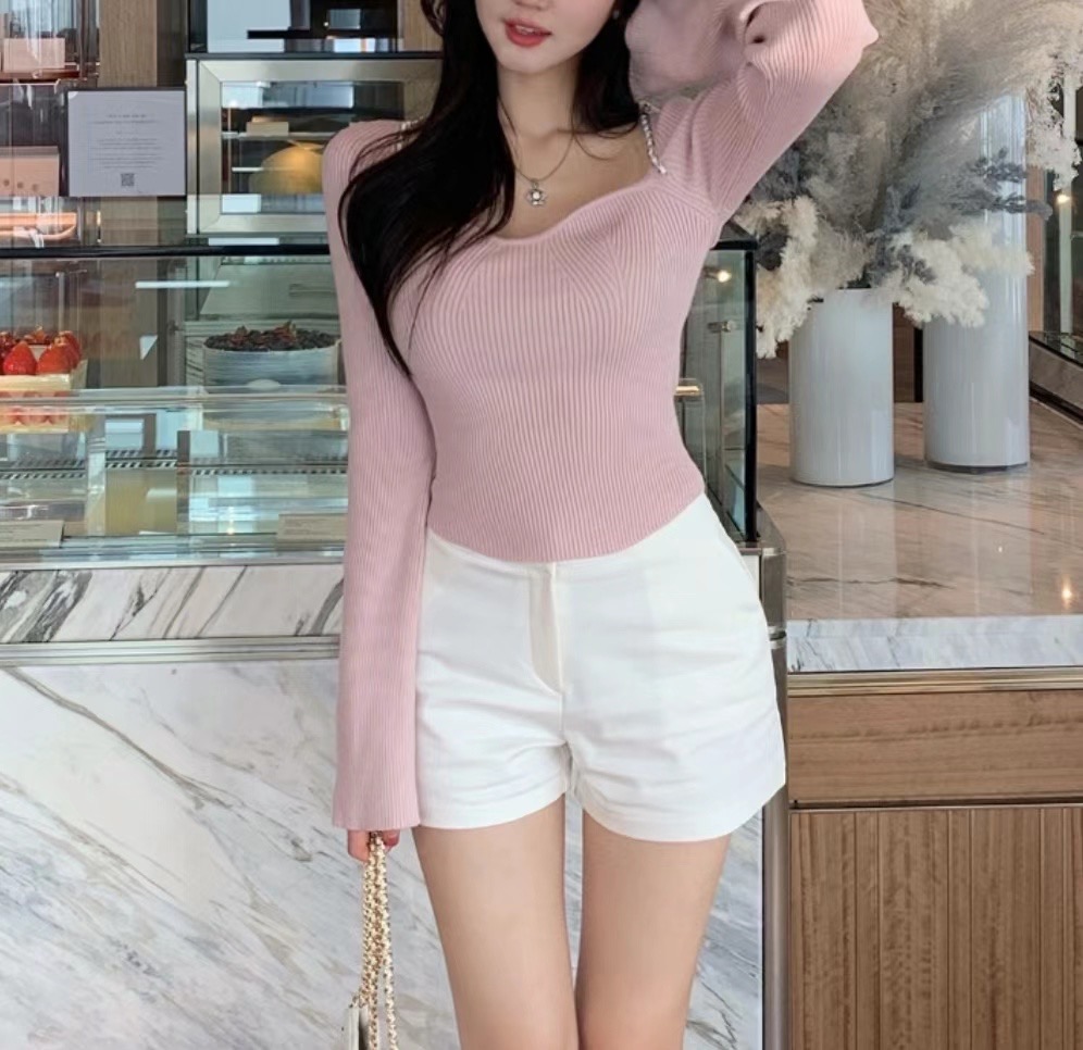 LUVLUV-럽럽-OT韓國直郵東大門實拍女裝新品職業休閑短褲LUVLUV短褲