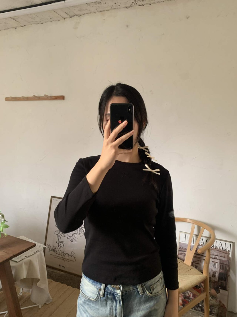PINKRIBBON韓國直郵東大門實拍女裝新款人氣熱賣時尚長袖T恤PINKRIBBON長袖T恤圖色3