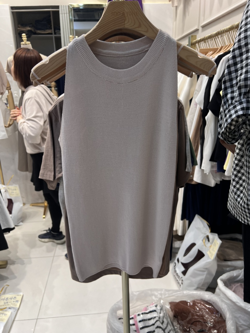 SOO JUNE直郵韓國代購女裝新品職業真品人氣熱賣休閑吊帶背心SOO JUNE吊帶/背心圖色3