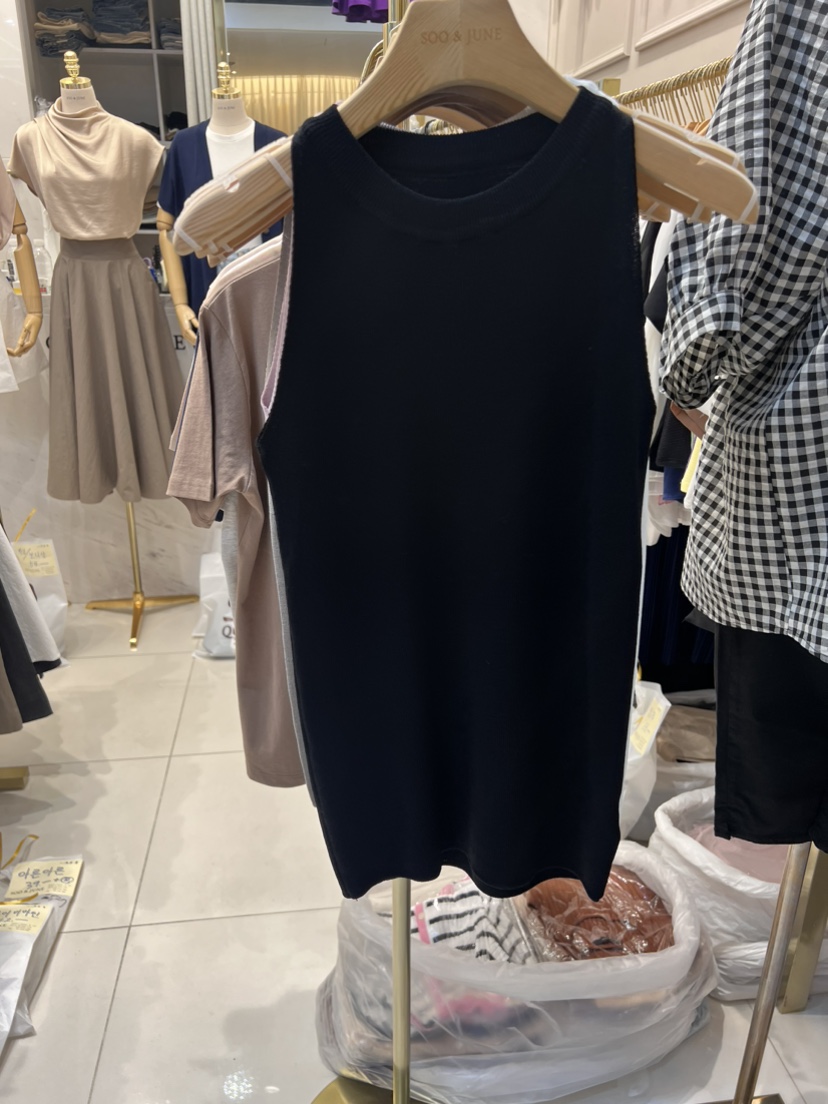 SOO JUNE直郵韓國代購女裝新品職業真品人氣熱賣休閑吊帶背心SOO JUNE吊帶/背心圖色8