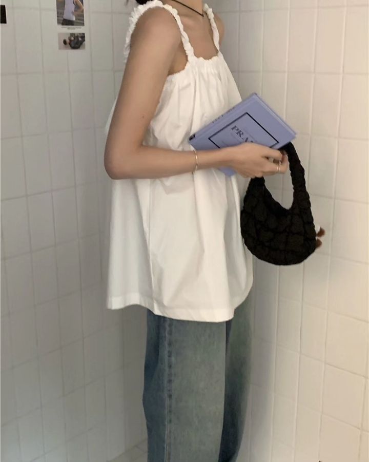 STAY HERE韓國直郵女裝新品熱賣休閑時尚推薦真品吊帶背心LOVE SOME-OT吊帶/背心