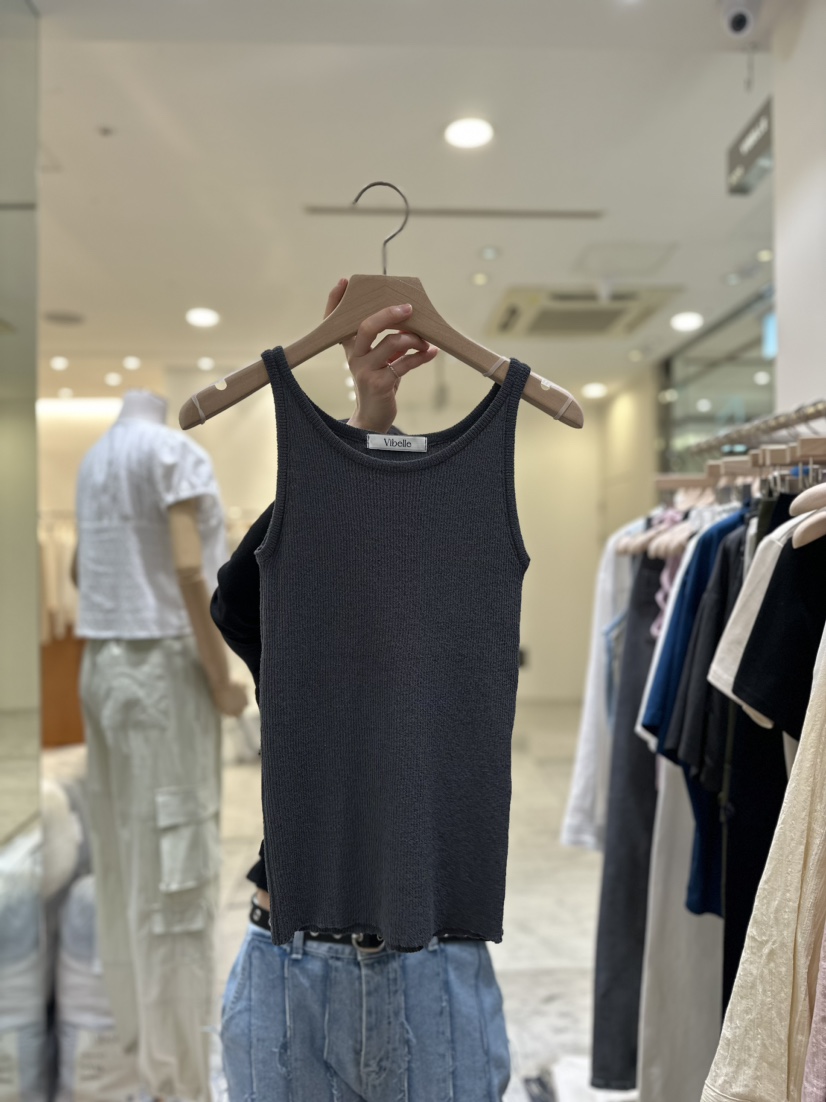 Vibelle韓國直郵女裝新品職業時尚熱賣推薦人氣休閑吊帶背心VIBELLE吊帶/背心圖色2