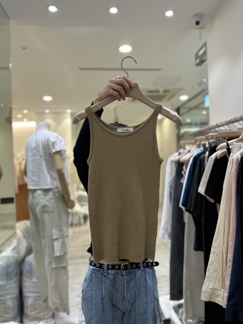 Vibelle韓國直郵女裝新品職業時尚熱賣推薦人氣休閑吊帶背心VIBELLE吊帶/背心圖色3