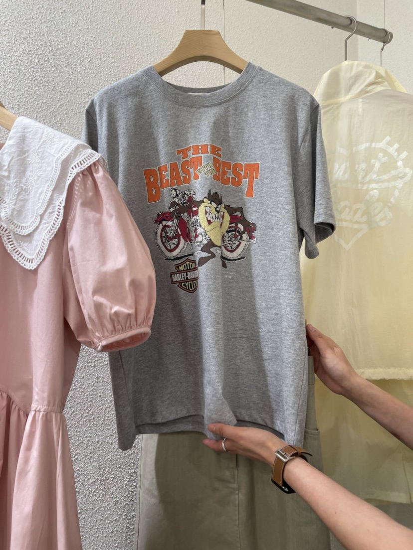 VILLABUTTON韓國直郵女裝新款職業人氣休閑熱賣24春夏T恤VILLABUTTONT恤