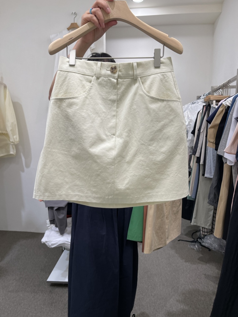 VILLABUTTON韓國直郵女裝新款推薦時尚熱賣休閑真品短裙復古VILLABUTTON短裙