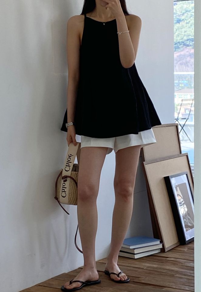 DORI韓國直郵女裝新品人氣職業休閑24春夏時尚真品吊帶背心OURR吊帶/背心