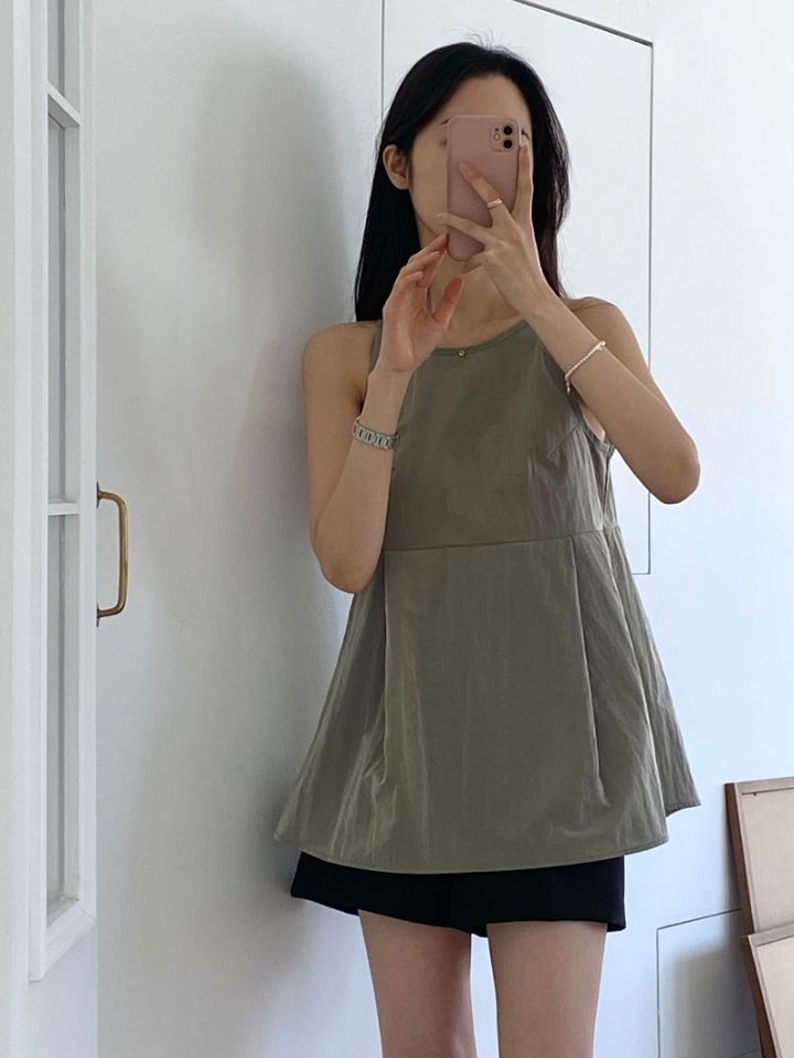 DORI韓國直郵女裝新品人氣職業休閑24春夏時尚真品吊帶背心OURR吊帶/背心