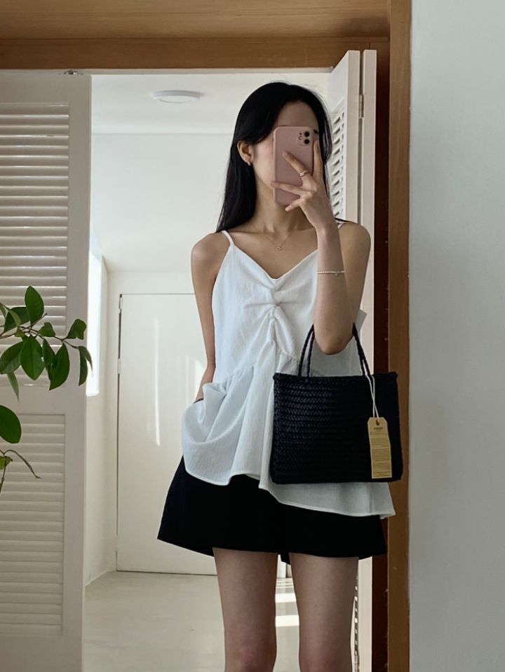 DORI韓國直郵女裝新款職業休閑時尚推薦熱賣人氣真品吊帶背心OURR吊帶/背心