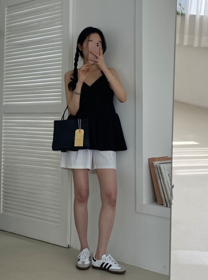 DORI韓國直郵女裝新款職業休閑時尚推薦熱賣人氣真品吊帶背心OURR吊帶/背心