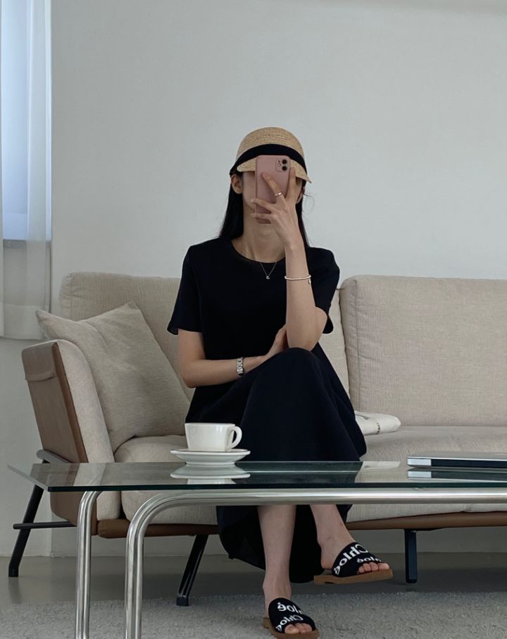 DORI韓國直郵東大門代購女裝新款時尚熱賣人氣連衣裙歐根紗OURR連衣裙