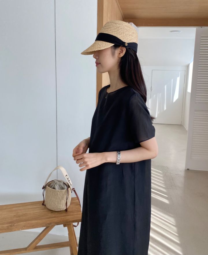 DORI韓國直郵東大門代購女裝新款時尚熱賣人氣連衣裙歐根紗OURR連衣裙