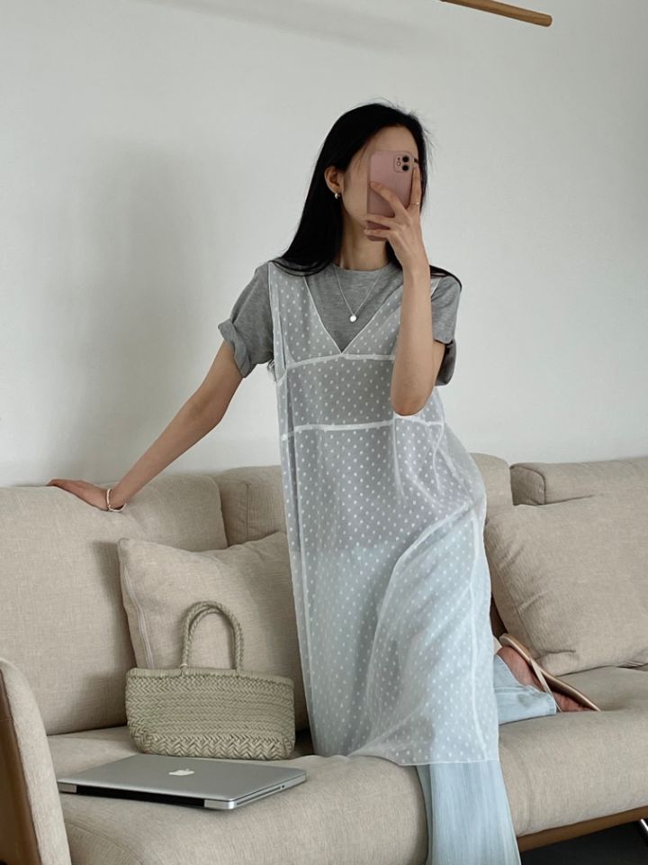 DORI韓國直郵東大門代購女裝新款真品人氣24春夏休閑連衣裙OURR連衣裙