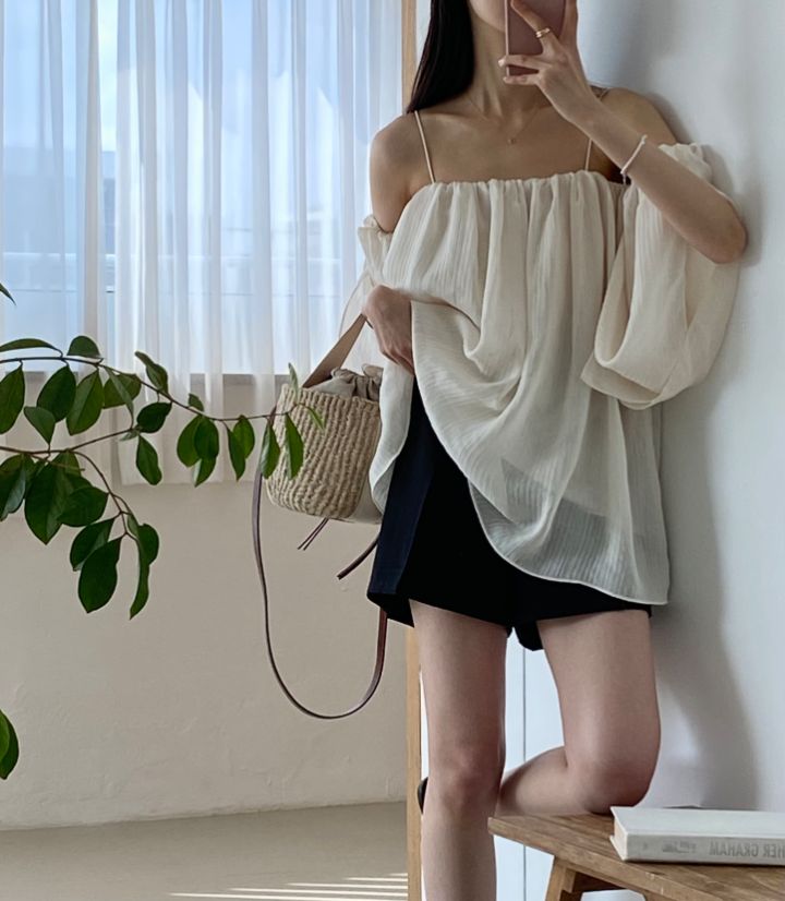 DORI韓國直郵東大門代購女裝新款24春夏人氣真品襯衫蕾絲衫OURR襯衫/蕾絲衫