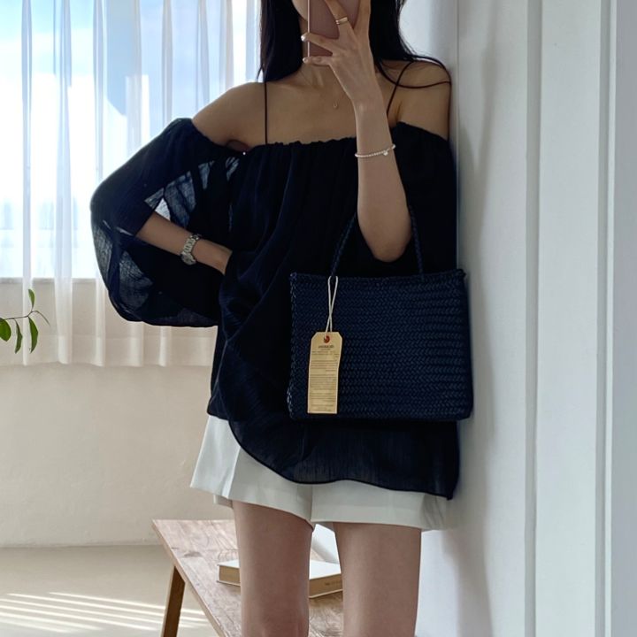 DORI韓國直郵東大門代購女裝新款24春夏人氣真品襯衫蕾絲衫OURR襯衫/蕾絲衫