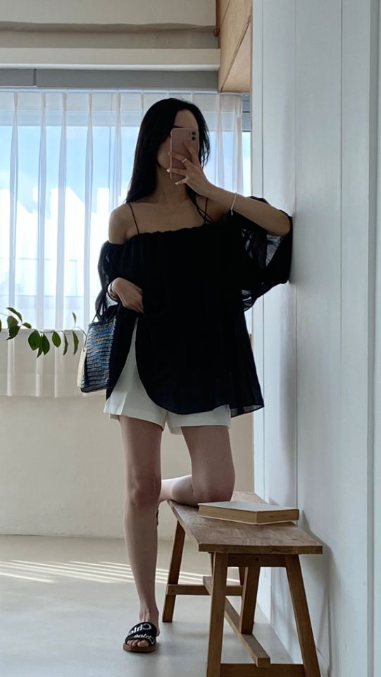 DORI韓國直郵東大門代購女裝新款24春夏人氣真品襯衫蕾絲衫OURR襯衫/蕾絲衫