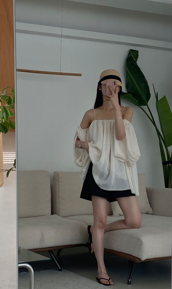 DORI韓國直郵東大門代購女裝新款24春夏人氣真品襯衫蕾絲衫OURR襯衫/蕾絲衫