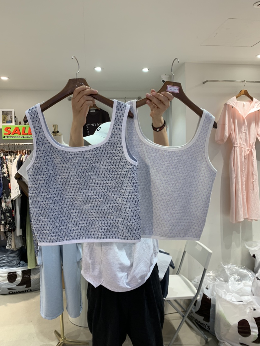 J:LYN韓國直郵東大門代購女裝新款推薦熱賣24春夏吊帶背心花呢J:LYN吊帶/背心