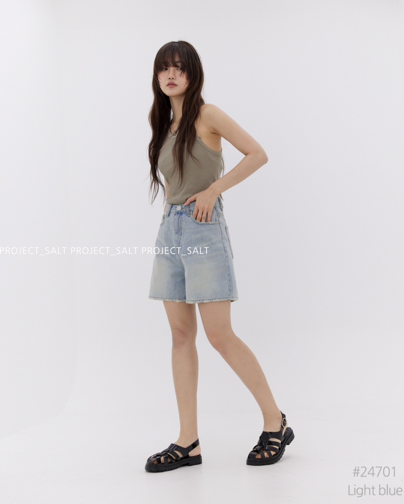 PROJECTSALT韓國直郵東大門實拍女裝新品休閑熱賣推薦牛仔褲PROJECTSALT牛仔褲