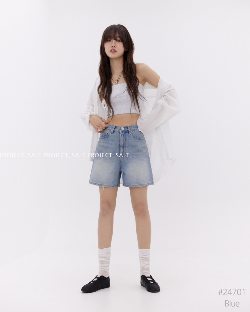 PROJECTSALT韓國直郵東大門實拍女裝新品休閑熱賣推薦牛仔褲PROJECTSALT牛仔褲