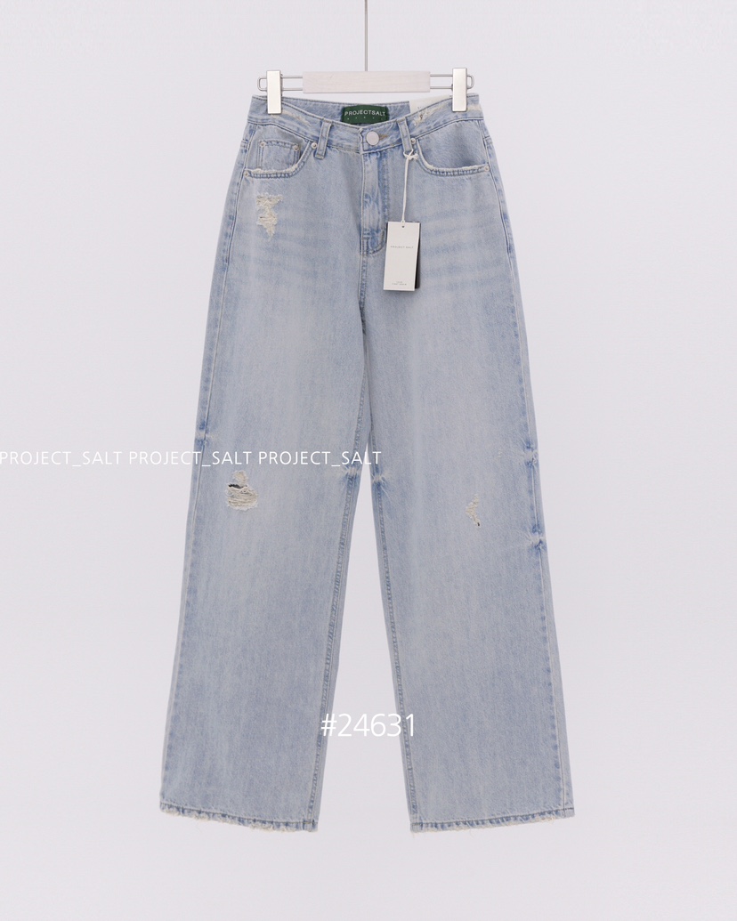 PROJECTSALT韓國直郵東大門代購女裝新品推薦熱賣24春夏牛仔褲PROJECTSALT牛仔褲圖色1