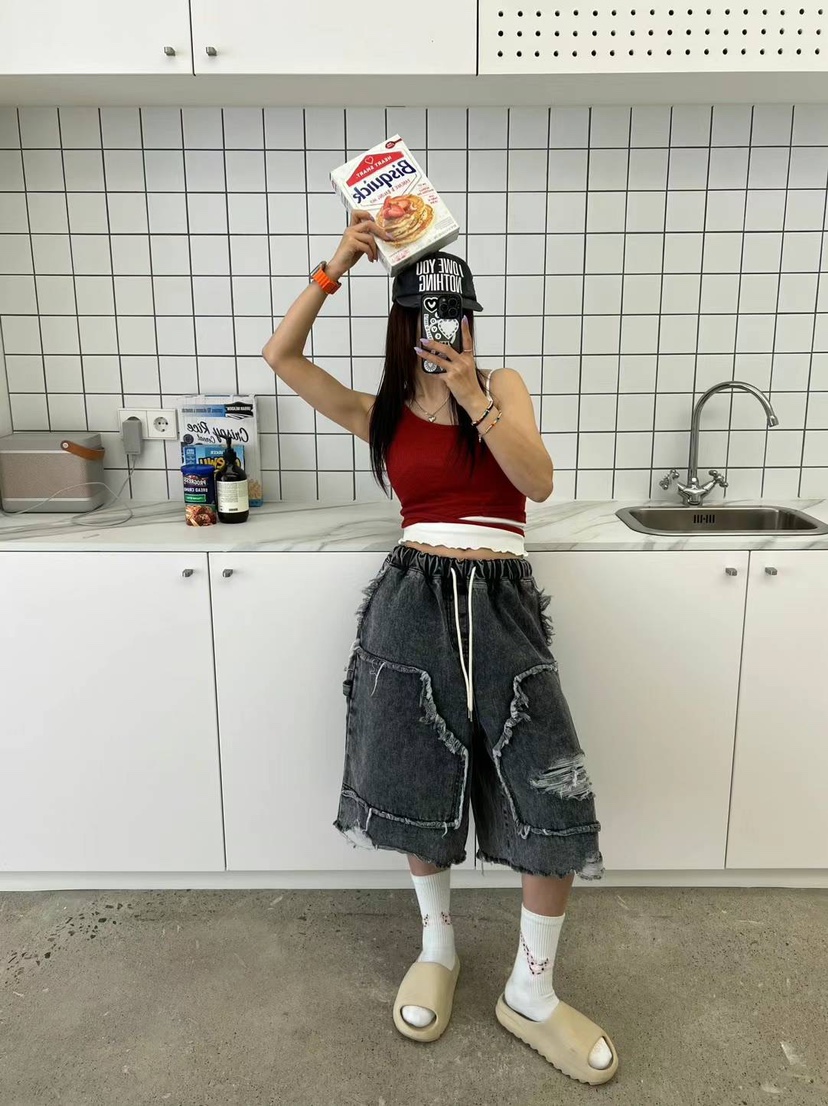 UNUSED,LAB-男裝直郵韓國代購女裝新品24春夏熱賣人氣短褲UNUSED,LAB-男裝短褲