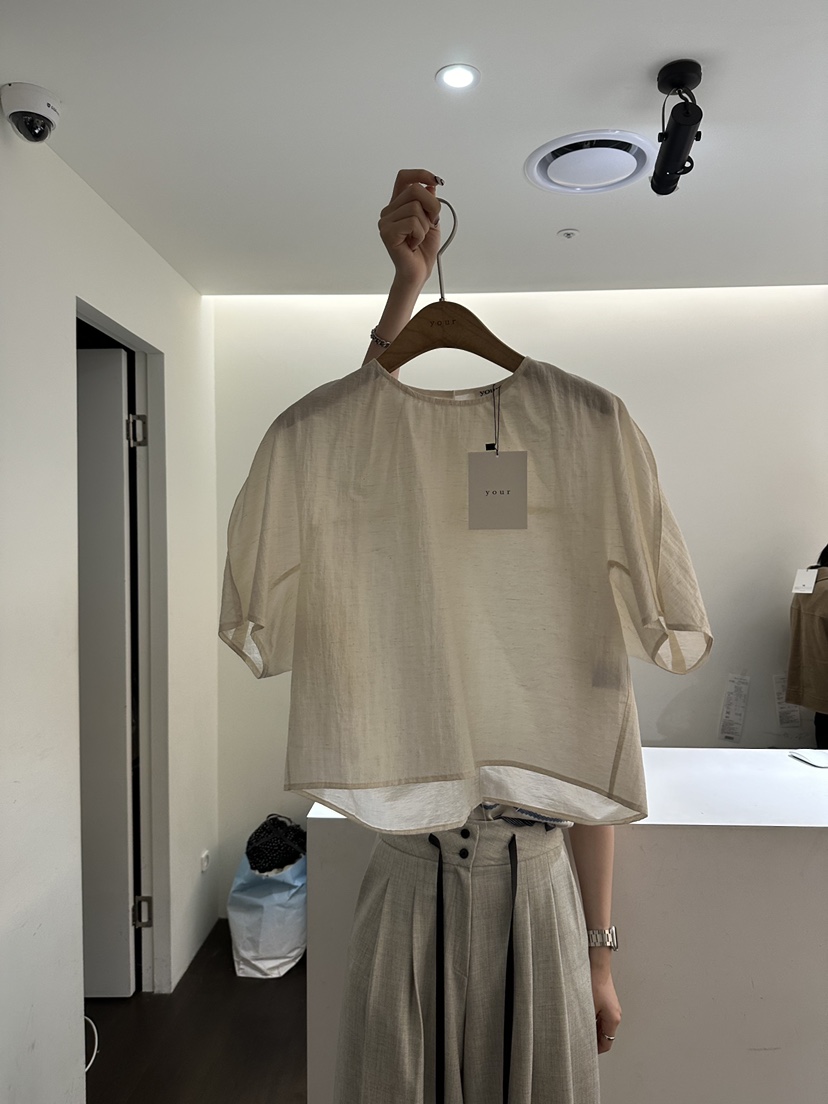 YOUR-P韓國直郵女裝新款職業人氣24春夏熱賣真品襯衫蕾絲衫YOUR-P襯衫/蕾絲衫