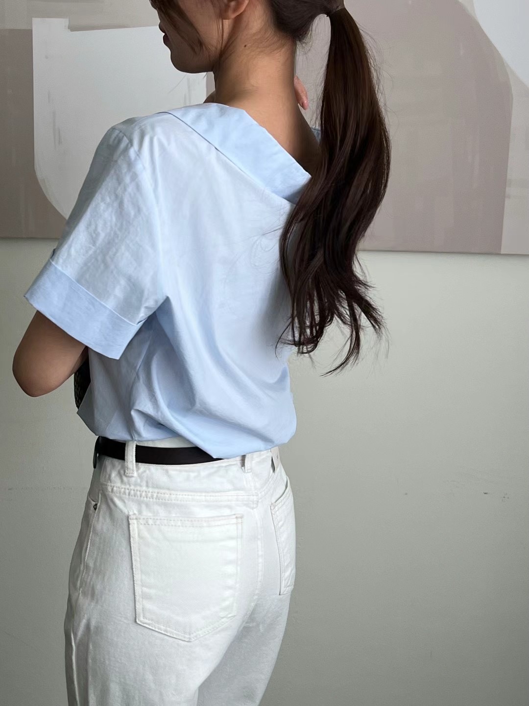 around110韓國直郵女裝新款推薦休閑時尚職業襯衫蕾絲衫around110襯衫/蕾絲衫