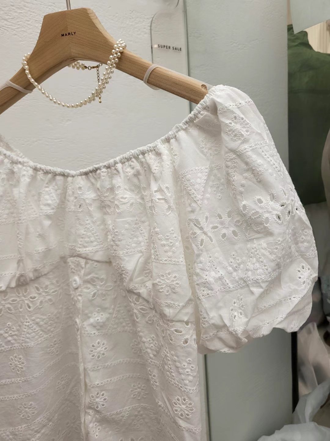 MARLY韓國直郵東大門實拍女士新品真品時尚24春夏襯衫蕾絲衫MARLY襯衫/蕾絲衫