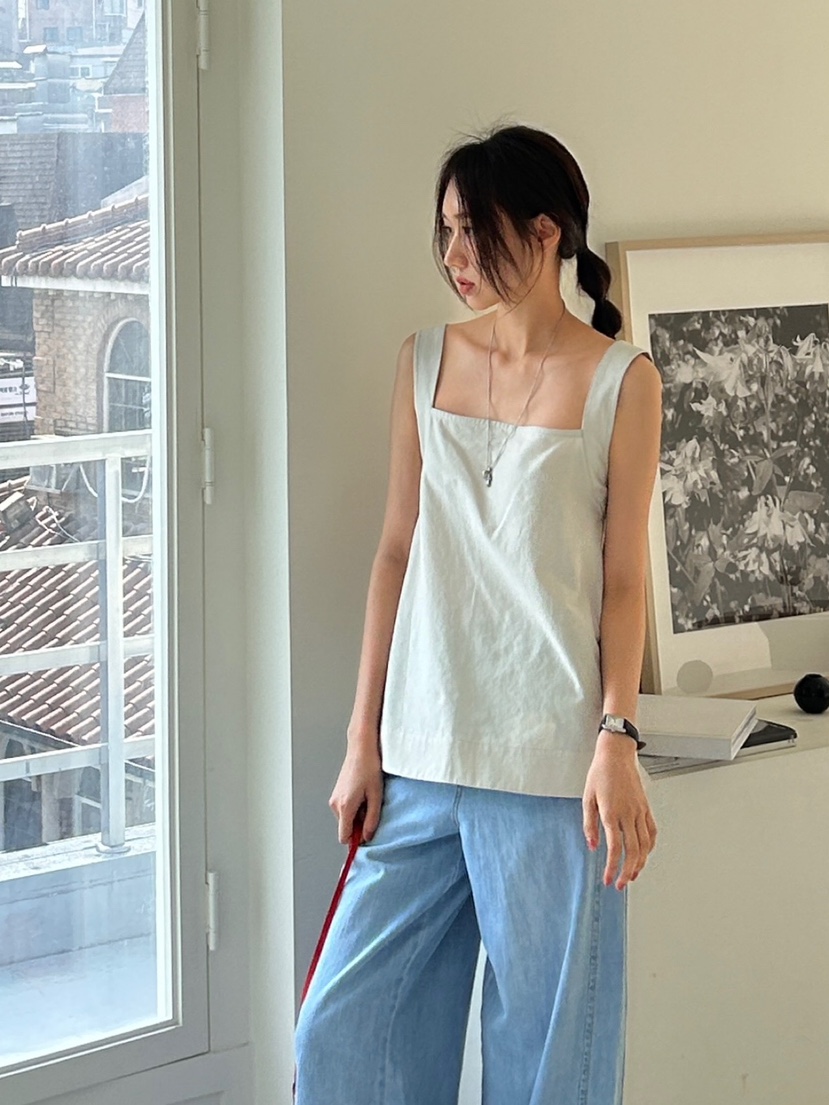 ME MO韓國直郵女裝新品時尚推薦24春夏真品吊帶背心流蘇ME MO吊帶/背心
