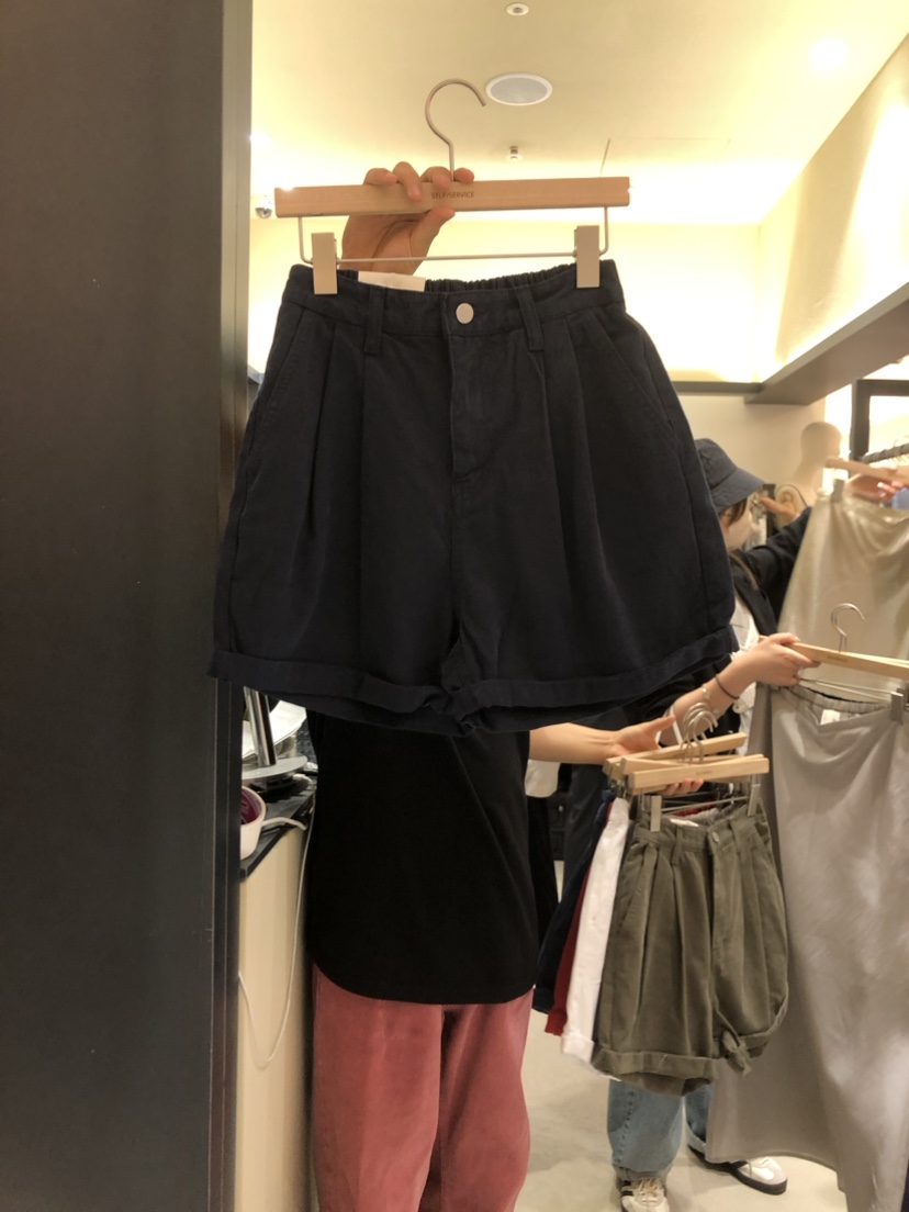 SELF SERVICE韓國直郵東大門實拍女士新品推薦熱賣短褲格子SELF SERVICE短褲