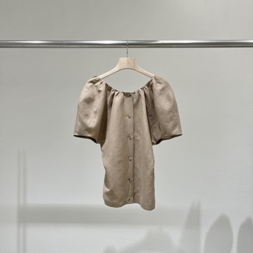 Statement直郵韓國代購女裝新品24春夏時尚職業襯衫蕾絲衫STATEMENT襯衫/蕾絲衫圖色2