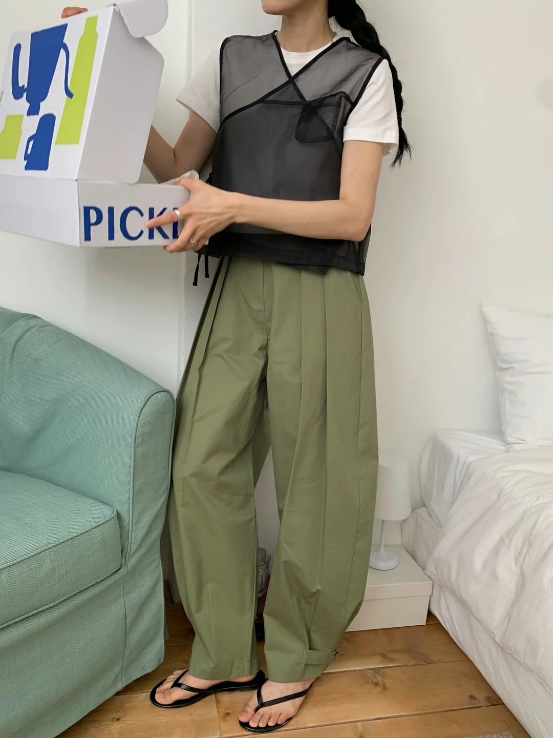 VIVACITY韓國直郵東大門實拍女裝新品真品24春夏熱賣時尚T恤VIVACITYT恤