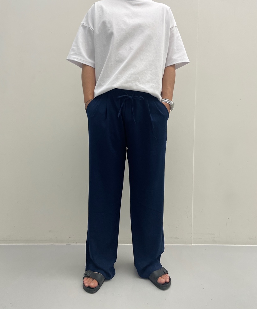 VENDER韓國直郵東大門實拍女裝新品熱賣24春夏休閑褲亞麻VENDER休閑褲